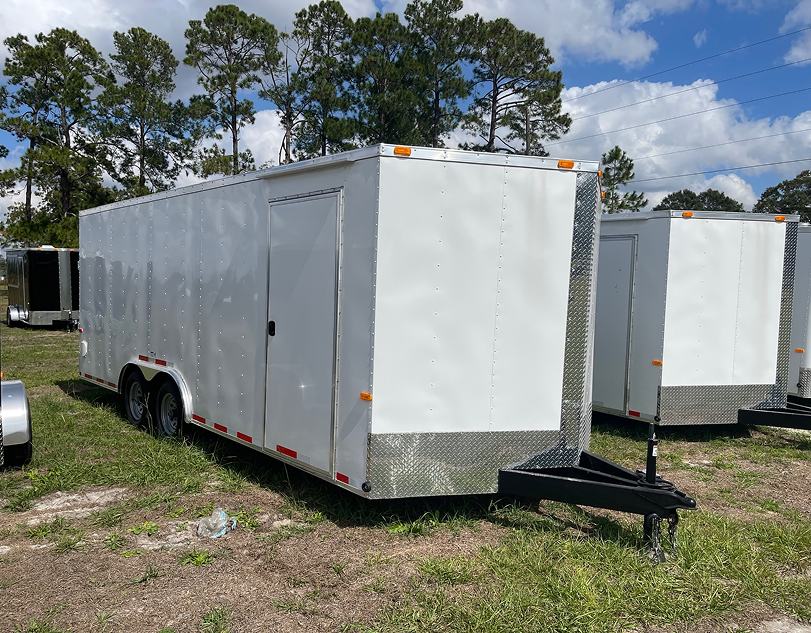 Trailers in yard